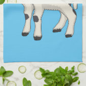 Valais Blacknose sheep cartoon illustration Geschirrtuch (Gefaltet)