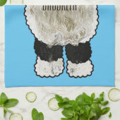 Valais Blacknose sheep cartoon illustration Geschirrtuch (Gefaltet)