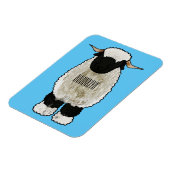 Valais Blacknose sheep cartoon illustration Magnet (Linke Seite)