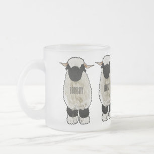 Valais Blacknose sheep cartoon illustration Mattglastasse