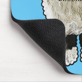 Valais Blacknose sheep cartoon illustration Mousepad (Ecke)