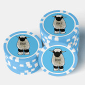 Valais Blacknose sheep cartoon illustration Pokerchips (Stapel)