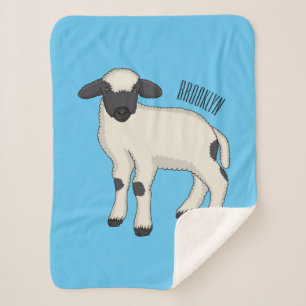 Valais Blacknose sheep cartoon illustration Sherpadecke