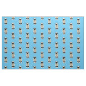 Valais Blacknose sheep cartoon illustration Stoff (Fat Quarter (45,7 x 55,9 cm))