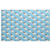 Valais Blacknose sheep cartoon illustration Stoff (Fat Quarter (45,7 x 55,9 cm))