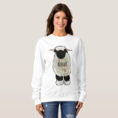 Valais Blacknose sheep cartoon illustration Sweatshirt (Vorne ganz)