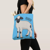 Valais Blacknose sheep cartoon illustration Tasche (Von Nahem)