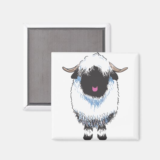 VALAIS BLACKNOSE SHEEP MAGNET (Vorderseite/Rückseite)