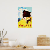 VALAIS Schweiz Alpenresorts Tourismus Poster (Küche)
