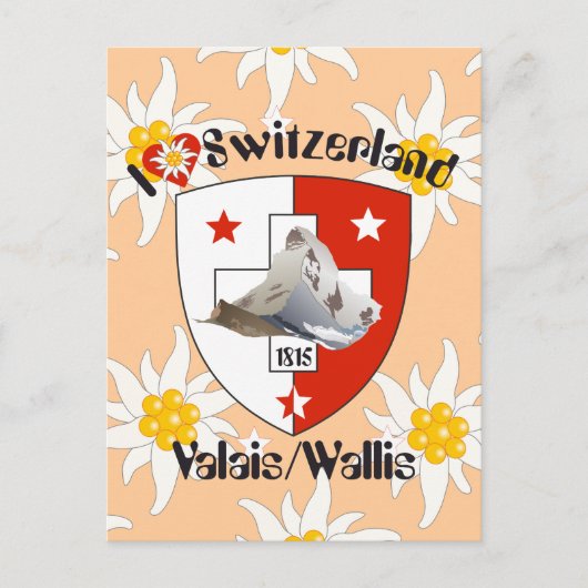 Valais Suisse / Wallis Schweiz Postkarte (Vorderseite)