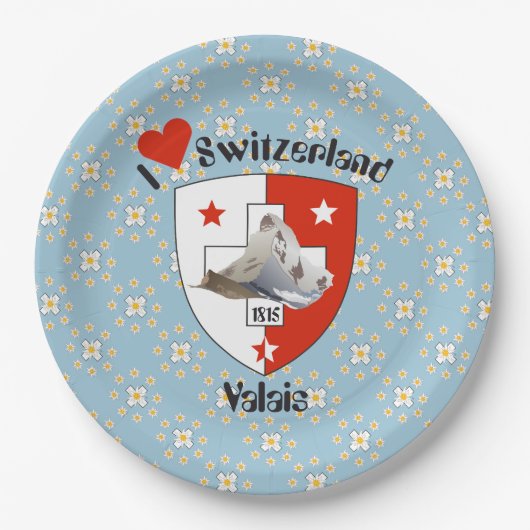 Valais - Wallis - Suisse - Schweiz Teller (Vorderseite)