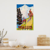 Valais Wallis Zermatt Ski Switzerland Swiss Alps Poster (Küche)