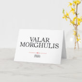 Valar Morghulis Karte (Gelbe Blume)