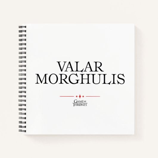 Valar Morghulis Notizblock (Vorderseite)