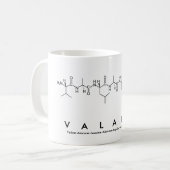 Valarie Peptidname Tasse (Vorderseite Links)