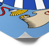 Valdes Coat of Arms Heraldic Print Poster (Ecke)