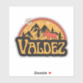 Valdez, Alaska-Aufkleber Aufkleber (Blatt)