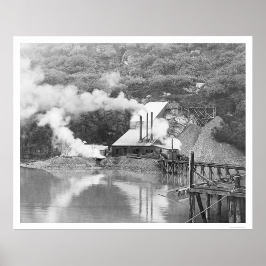 Valdez, Alaska-Goldbergbau 1916 Poster (Vorne)