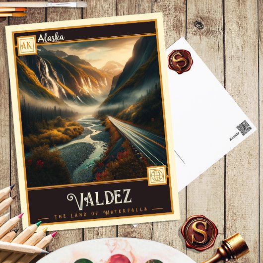Valdez, Alaska | Vintage Postkarte