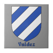Valdez Family Shield Fliese (Vorderseite)