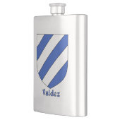 Valdez Heraldic Shield Flachmann (Links)