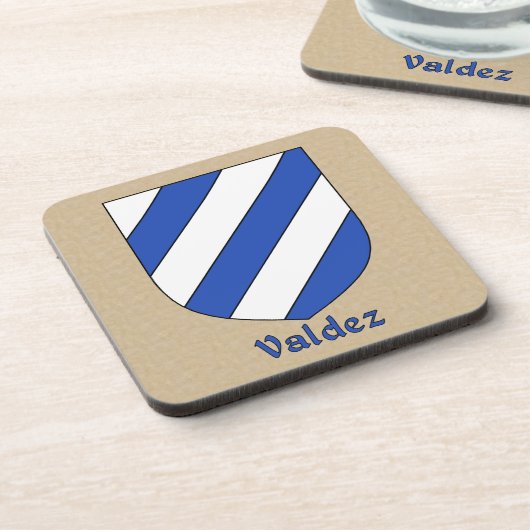 Valdez Heraldic Shield Untersetzer (Linke Seite)