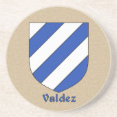 Valdez Heraldic Shield Untersetzer (Vorne)