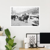 Valdez Trail Pferde Alaska 1912 Poster (Heimbüro)