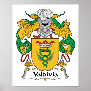 Valdivia Familienwappen Poster