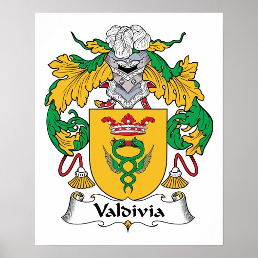 Valdivia Familienwappen Poster (Vorne)