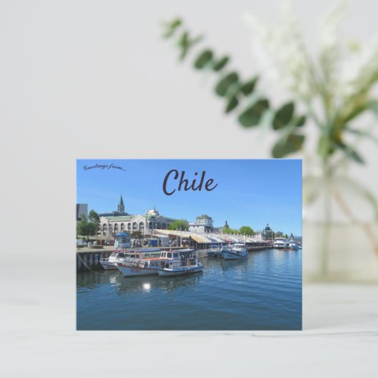 Valdivia Waterfront im Chile Postkarte (Stehend Vorderseite)