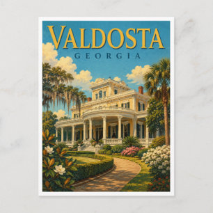 Valdosta Georgia The Crescent GeoSaga Postkarte