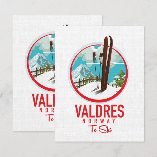 Valdres Ski Logo (Vorne/Hinten)