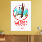 Valdres Ski Logo Leinwanddruck (Insitu (Wohnzimmer))