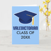 Valedictorian Abschluss Glückwunschkarte Karte (Gelbe Blume)