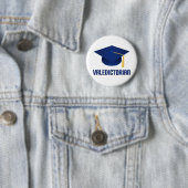 Valedictorian-blaues Button (Beispiel)