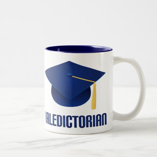 Valedictorian-blaues Zweifarbige Tasse (Rechts)