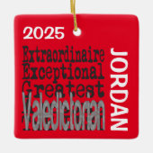 Valedictorian Extraordinaire CUSTOM Keramikornament (Vorderseite)