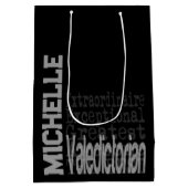Valedictorian Extraordinaire CUSTOM Mittlere Geschenktüte (Rückseite)