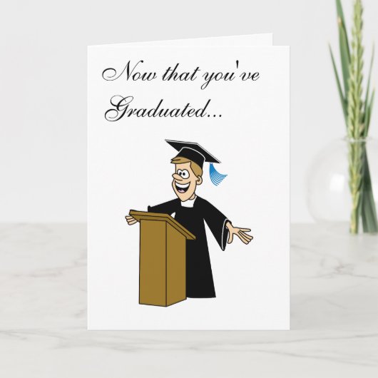 Valedictorian Karte (Vorderseite)