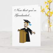 Valedictorian Karte (Gelbe Blume)