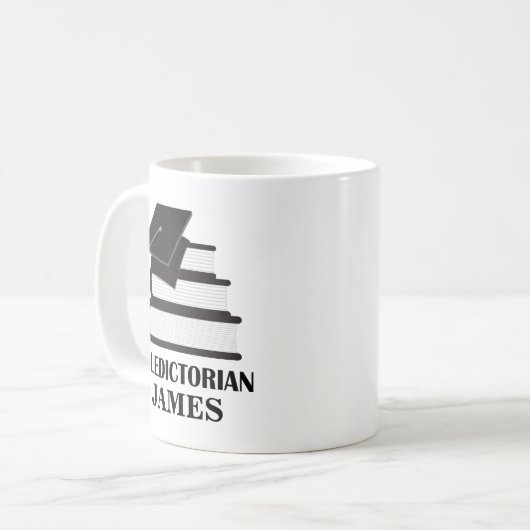 Valedictorian Personalisierter Abschluss Kaffeetasse (Vorderseite Links)