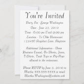 Valediktorianerin Einladung (Rückseite)