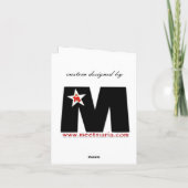 Valediktorianisch Karte (Rückseite)