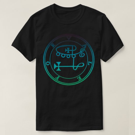 Valefor Sigil Tempts Thieves to Steal Blue Green T-Shirt (Design vorne)