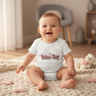 Valen-Tiny Süßes und Lustiges Valentins-Outfit für Baby Strampler