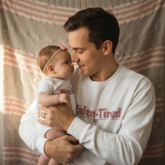 Valen-Tired Adult Funny Valentine Parent Outfit  Sweatshirt