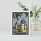 Valençay France Vintage Poster 1926 Postkarte (Stehend Vorderseite)