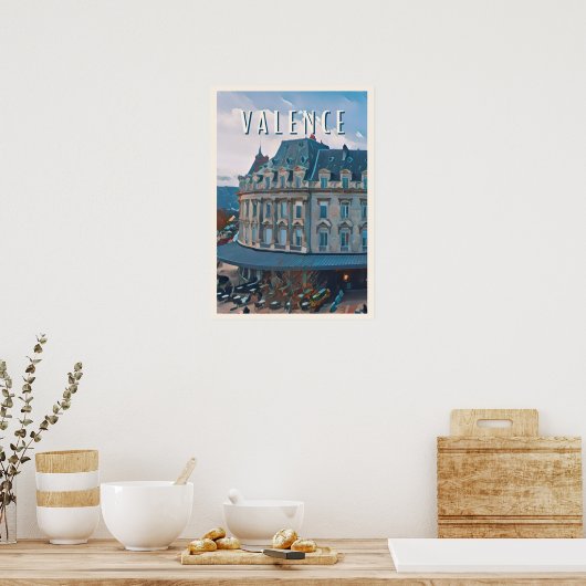 Valence Foto Vintage Poster (Küche)