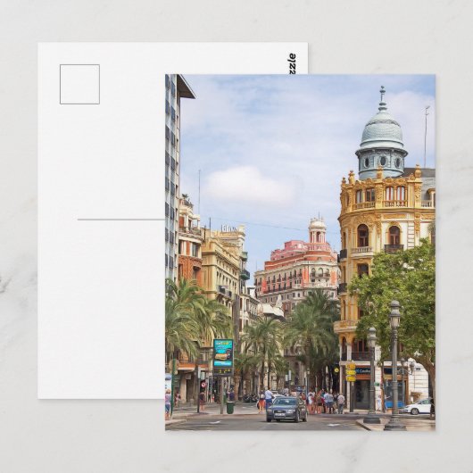  Valencia. 3.  Postkarte (Vorne/Hinten)